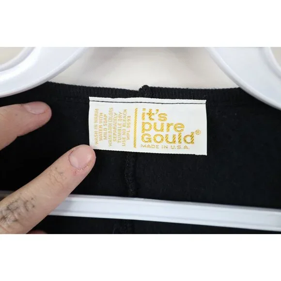 Vintage 70s 80s Mid Mod Womens Medium Dolman Sleeve Color Block Sweatshirt USA - Picture 7 of 11